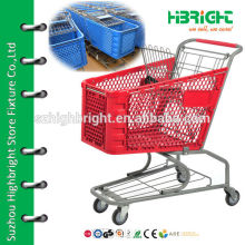 new plastic material shopping cart